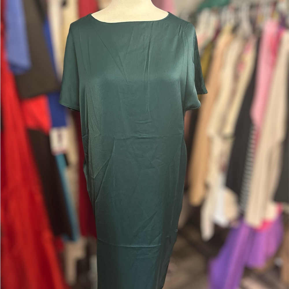 Chic Teal Midi Dress